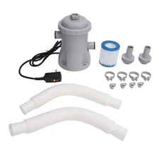 Cartridge Filter Pump,Swimming Pool Filter Pump 330gal, Filter Pump with Inte...