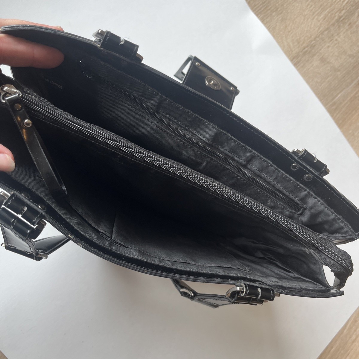 Vintage Guess Black Shoulder Bag Purse Y2K Logo Buckle Handbag