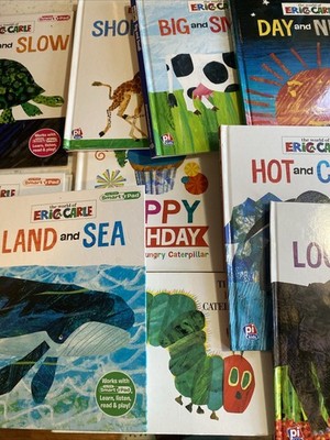 Eric Carle Books Lot 10 Big Small Quick Slow Hot Cold Birthday