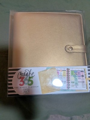 The Happy Planner - Create 365 - Plan A Happy Life - Large Gold Planner - NEW
