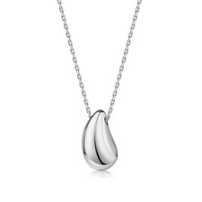 Tropfen Collier 925 Silber Damen – schlichtes Design