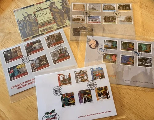 🇮🇲 ISLE OF MAN STAMPS ~ FDC FIRST DAY COVERS JOBLOT ~ FIRST DAY OF ISSUE