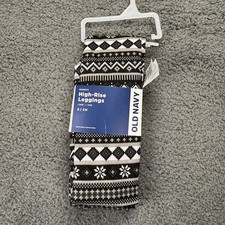 Old Navy High-Rise Leggings Fair Isle Print Soft Stretch Women's Size S