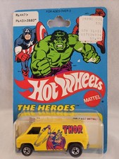 1977 HOT WHEELS THE HEROES THOR #2880 BW  MOC W/PROTECT PAC