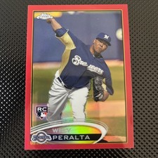 2012 Topps Chrome Red Refractor /25 Wily Peralta #194 Rookie RC