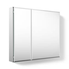 30 In. W X 26 In. H Beveledtwo-Door Recessed or Surface Mount Medicine Cabinet w