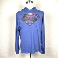 Superman Hoodie Blue Size M New NWT
