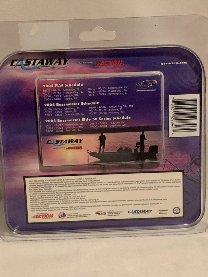 Dale Earnhardt, Sr. #3 Winston Silver Select 2003 Nitro Boat Nuevo Sellado Foto 2 de 4