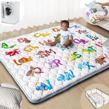 Baby Play Mats for Floor, 71 x59 Upgraded Thickness Larger Super Soft Play...