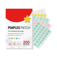 200Pcs Star Acne Pimple Patches Colorful Breathable Removal Pimple Absorb Secret
