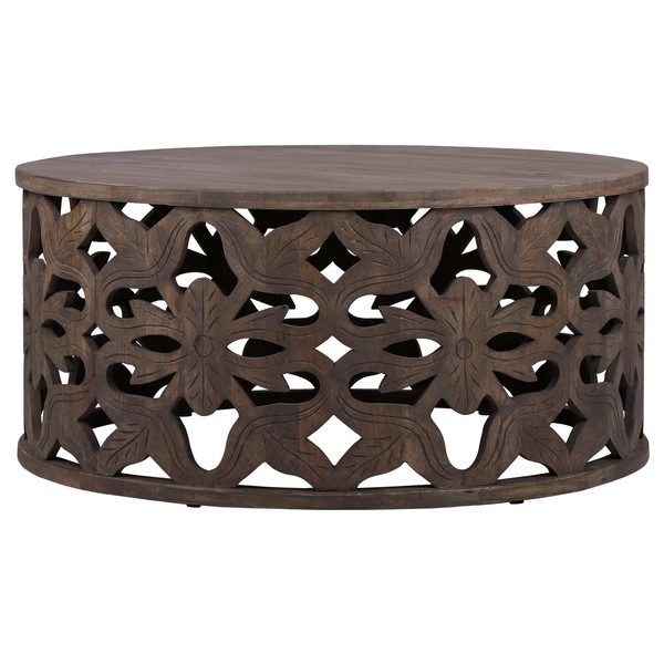 Couchtisch Beistelltisch Sofatisch Mangoholz Holztisch 100X45 Cm Womo-Design®-image