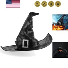 Witch Hat Witches Hats Halloween Women Adult Wizard Men Costume Cosplay Party...