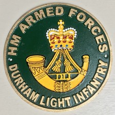 Durham Light Infantry Sign Repro British Army Regiment Plaque 24cm CLEARANCE
