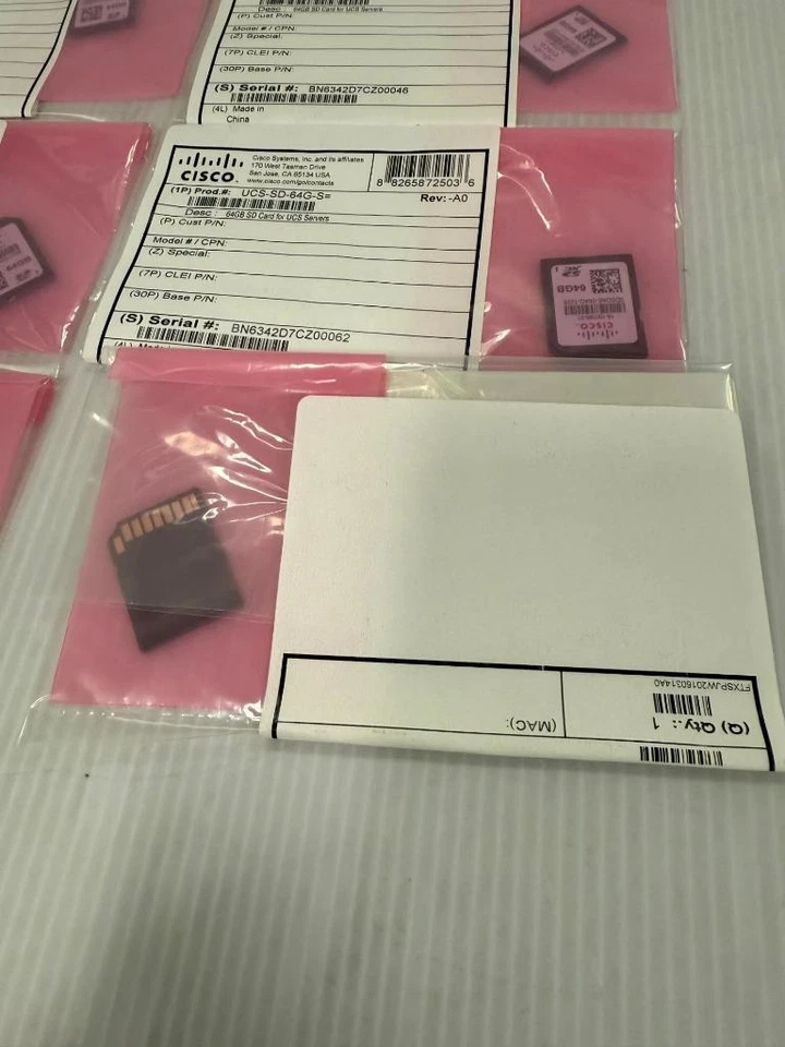 NEW Cisco UCS-SD-64G-S 64GB SD Memory Card - Image 3 of 3