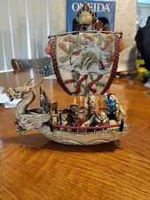 1940s celluloid dragon with seven immortals toy