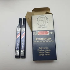 Lot of 144 Leads - Staedtler Mars Micrograph Mines Fines - 0.90 mm 2H - 12 Packs