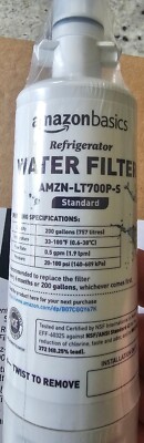 Amazon Basics Standard Refrigerator Water Filter AMZN-LT700P-S (New & Sealed)