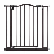 NORTH STATES MYPET WINDSOR ARCH GATE PRESSURE MOUNT DOG GATE, MATTE BRONZE
