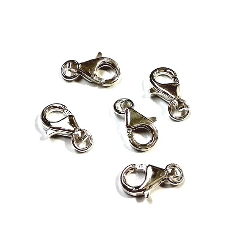 925 Sterling Silver 11mm Pear Shape Lobster Claw Clasps WHOLESALE LOTS - Picture 2 of 16