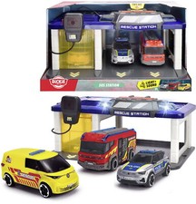 Dickie Spielfahrzeug Go Real / SOS Station Feuerwehr, Polizei, Notarzt 203716027