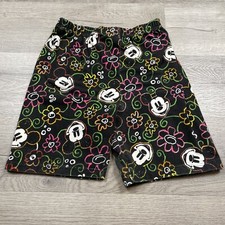 Vintage Disney Mickey  Co Mickey Mouse  Flowers Shorts Size L 10-12 Rare