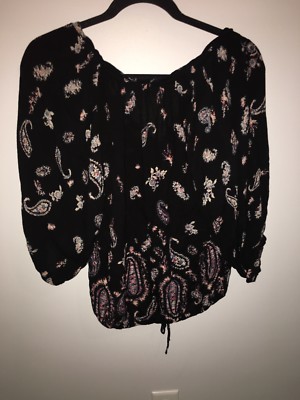 Summer Tops for Women Boho 3/4 Sleeve Vintage Floral Shirts Plus Size