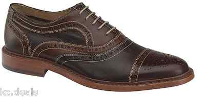 JOHNSTON AND MURPHY MENS MCGAVOCK BROWN CAP TOE LACE UP  display picture 1