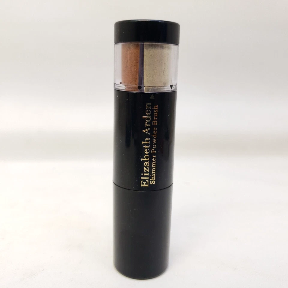 Cepillo en polvo brillante Elizabeth Arden bronce plata oro nuevo Foto 2 de 4