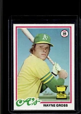 1978 Topps Wayne Gross #139 - Oakland Athletics