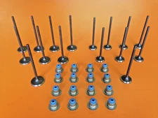 01-17 FITS FORD MAZDA MERCURY 2.0 2.3 2.5 8 INTAKE  8 EXHAUST VALVES+VALVE SEALS