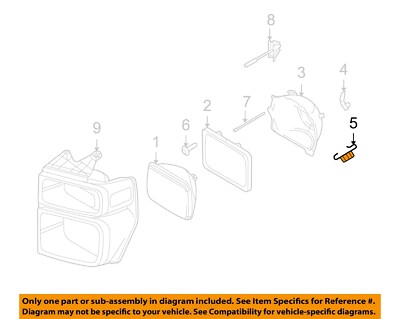 FORD OEM 08-24 E-150 Headlamp Components-Mount Ring Spring 8C2Z13031A