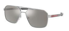 Prada Linea Rossa PS 55WS Silver/Light Grey Silver Mirrored 1BC07F Sunglasses