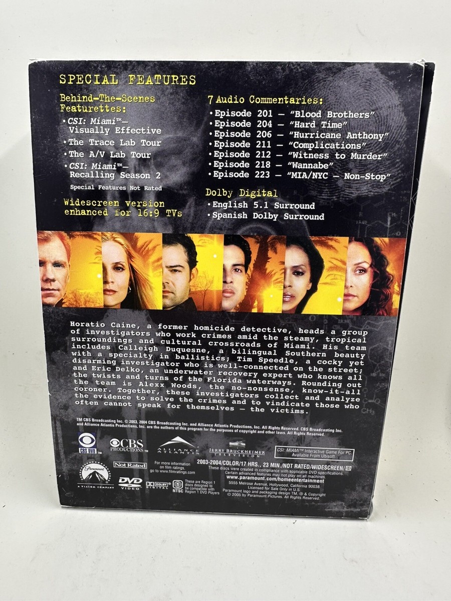 CSI: Miami - The Complete First Season (DVD, 2004, 7-Disc Set) | eBay