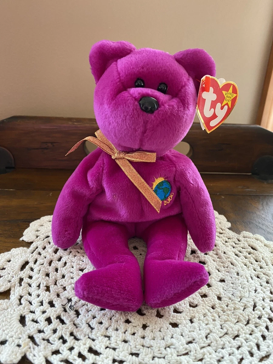 Beanie baby sale purple bear 2000