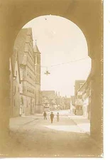 Germany, Rothenburg ob der Tauber vintage albumen print. Vintage Germany  