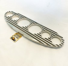 Vintage Hot Rod Finned 6 Gauge Dash Panel- 3 38 2 116 Id
