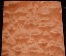 Quilted Makore Raw Wood Veneer Sheet  5.5 x 36 inches 1/42nd thick    N35136-28