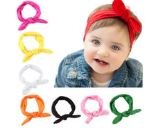Sale Kid Baby Girl Bow Headband Turban Fashion Warm Winter Flower Knitting Wool