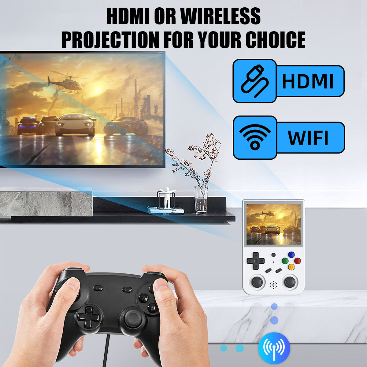 ANBERNIC RG353V Handheld Game Console 3.5Inch Dual OS Android 11 Linux HDMI Gift - Image 9