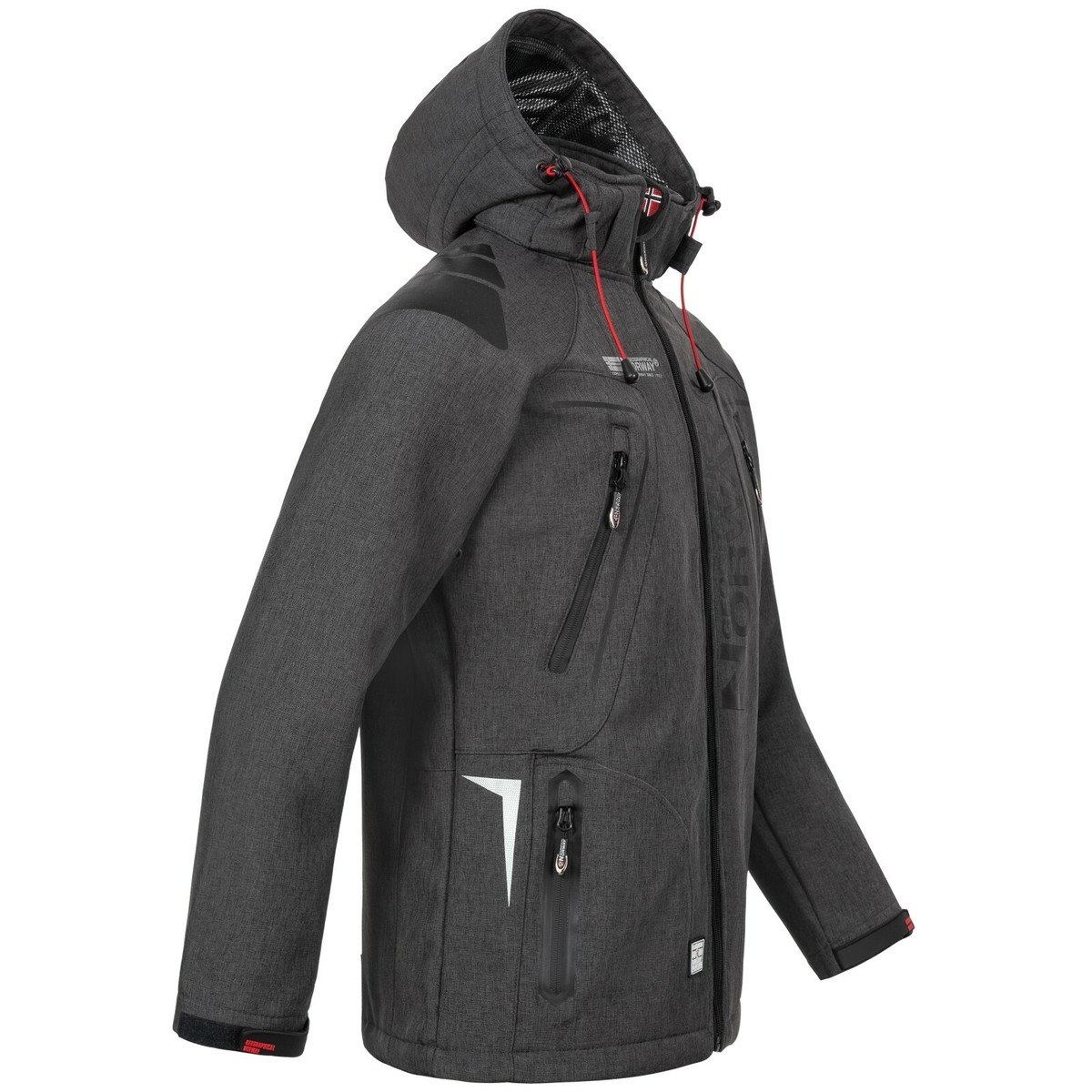 Geographical Norway Herren Softshell Jacke S–7XL – Wasserdichte Übergangsjacke Mit Beanie Im Bundle