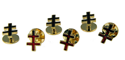 4031934 33rd Degree Inspector General Honorary Double Cross Tuxedo Shirt Stud 
