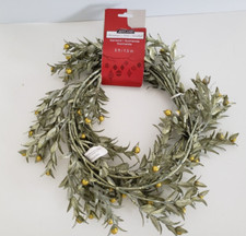 Ashland Christmas Garland Green Shiny Gold 5 Feet NWT