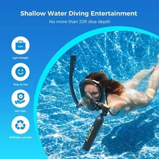 Trimix Mini Scuba Diving 0.5L Lung Tank with Snorkeling Mask Breath 6-10Mins