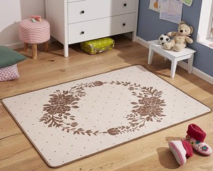 Design Kinderteppich Teppich Kinderzimmer Blumenkranz Braun Beige 100x140 Cm Ebay