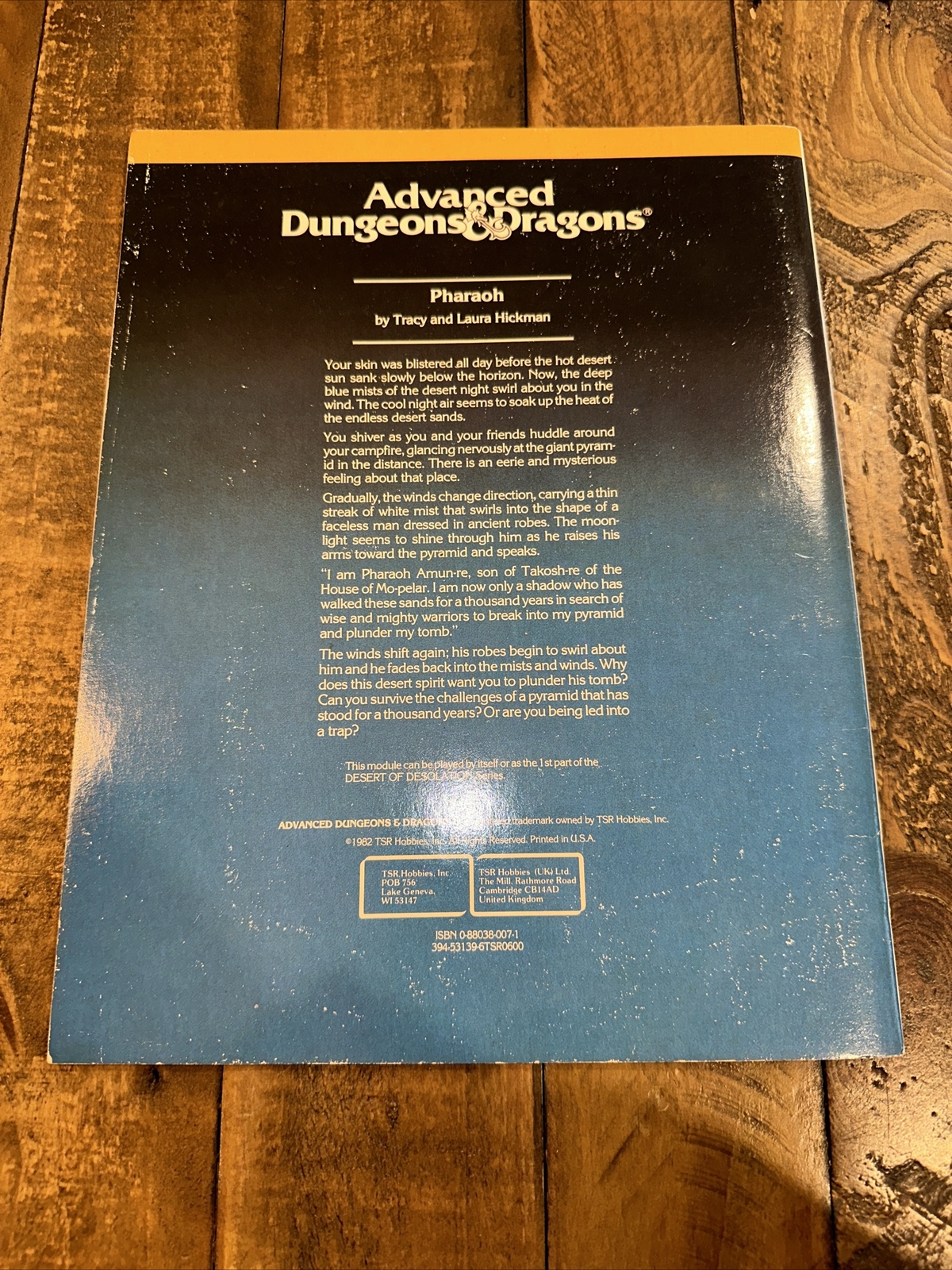 TSR AD&D Advanced Dungeons & Dragons Module I3 Pharaoh 9052 Hickman ...