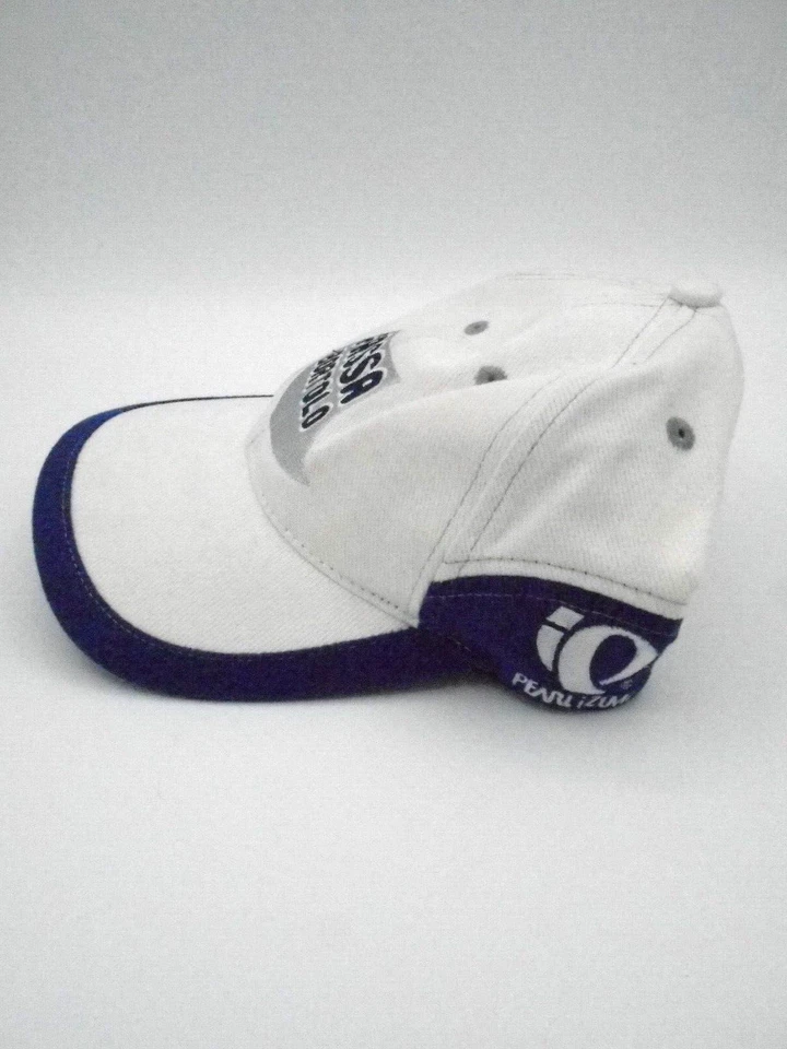 Gorra de béisbol ajustable Pearl Izumi Fassa Bortolo 2002 equipo de ciclismo en blanco Foto 2 de 4