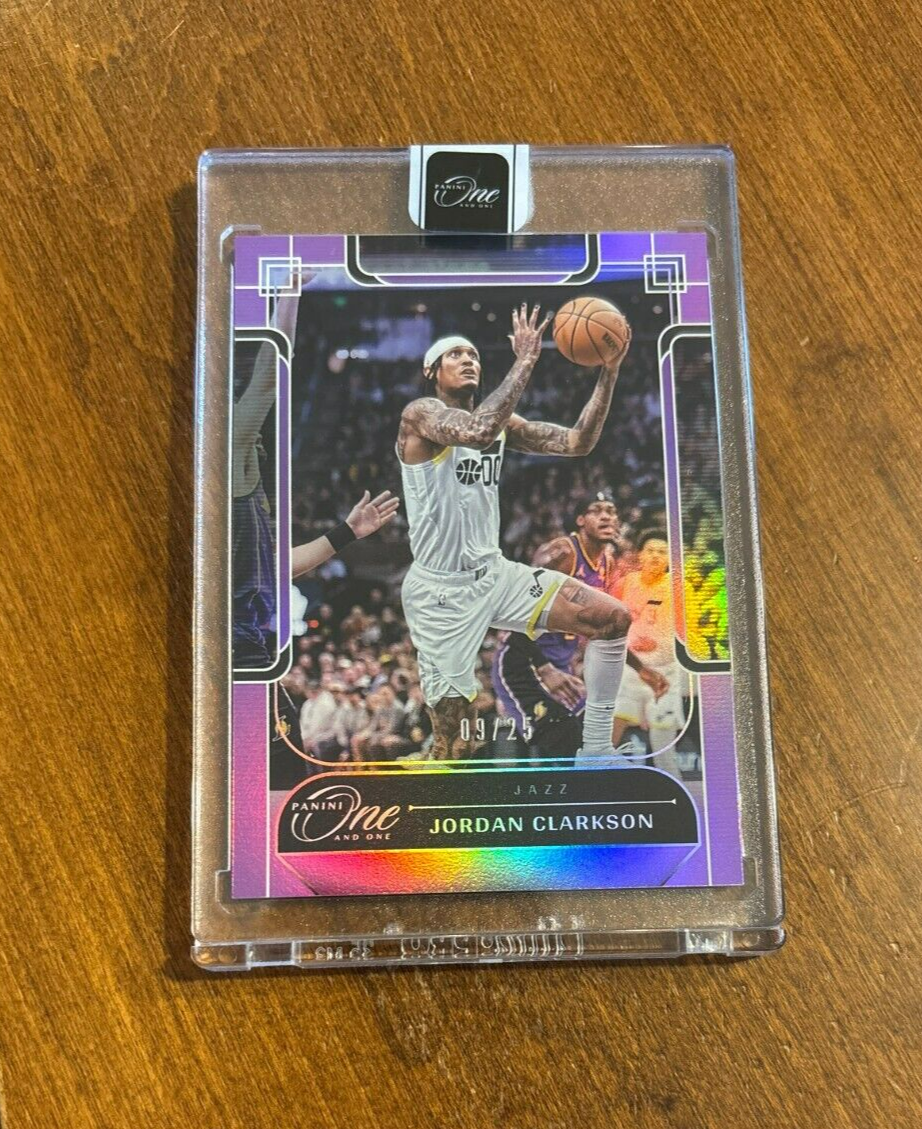 Jordan Clarkson 2023-24 Panini One and One Purple #47 Utah