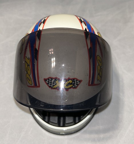 VINTAGE XC MOTORCYCLE RACING WHITE HELMET MINI ASHTRAY Rare HTF - Picture 7 of 11