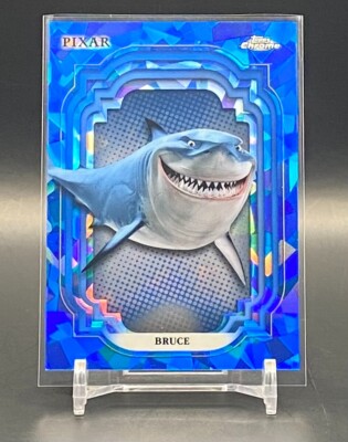 2024 Topps Chrome Disney Sapphire Bruce #111 Sapphire Refractor Finding Nemo
