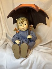 The Danbury Mint M.I. Hummel Doll Umbrella Girl 1988 Mint Condition Porcelain